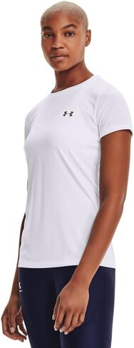 Under Armour Women's Tech Short-Sleeve T-Shirt , Cruise Blue (899)/Metallic Silver , Medium in Saudi Arabia