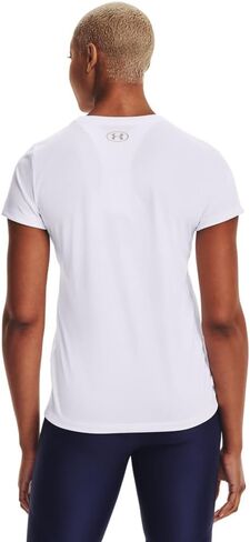 Under Armour Women's Tech Short-Sleeve T-Shirt , Cruise Blue (899)/Metallic Silver , Medium in Saudi Arabia