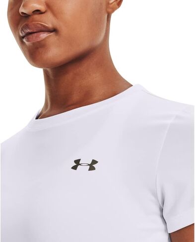 Under Armour Women's Tech Short-Sleeve T-Shirt , Cruise Blue (899)/Metallic Silver , Medium in Saudi Arabia