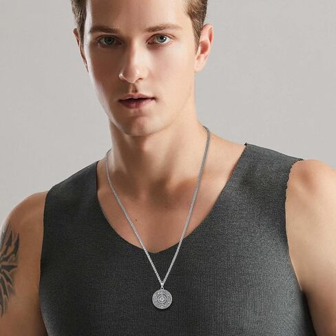 Vito Sterling Silver Urn Necklace for Ashes, Customized Cross/Heart/Angel Wings/Tree of Life/Cardinal Cremation Keepsake Jewelry Memorial Funeral Gift for Women Men, 22" in Saudi Arabia
