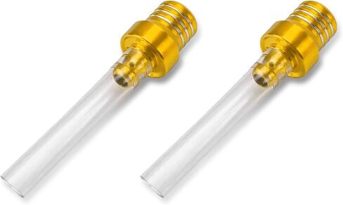 2PCS Breather Hose Gas Fuel Tank Cap, Fuel Tank Vent, CNC One Way Tank Valve Vent Tube with Aluminum Cap, Universal Car Accessories Tube Hose Breather Cap for ATV Quad CRF Pit Dirt Bike in Saudi Arabia