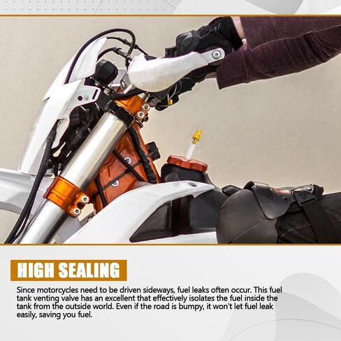 2PCS Breather Hose Gas Fuel Tank Cap, Fuel Tank Vent, CNC One Way Tank Valve Vent Tube with Aluminum Cap, Universal Car Accessories Tube Hose Breather Cap for ATV Quad CRF Pit Dirt Bike in Saudi Arabia