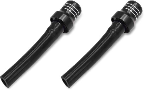 2PCS Breather Hose Gas Fuel Tank Cap, Fuel Tank Vent, CNC One Way Tank Valve Vent Tube with Aluminum Cap, Universal Car Accessories Tube Hose Breather Cap for ATV Quad CRF Pit Dirt Bike in Saudi Arabia
