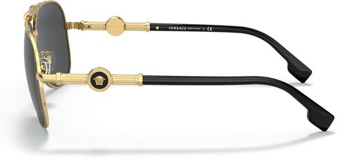 Versace Sunglasses Gold Frame, Dark Grey Lenses, 59MM in Saudi Arabia