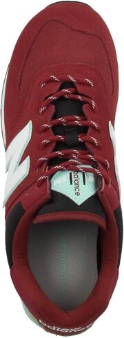 New Balance mens Iconic 574 V2 Sneaker, Team Red/Wave, 7.5 US in Saudi Arabia