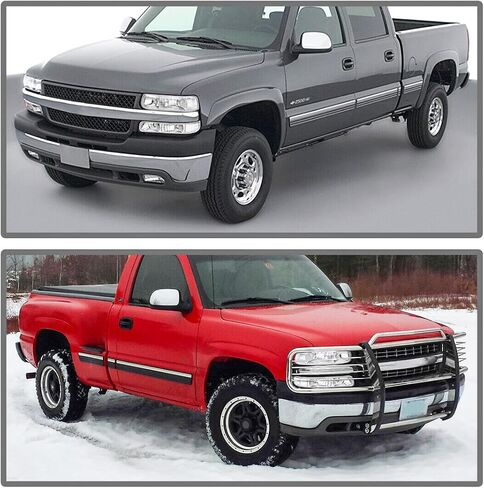 OE -style المصابيح الأمامية مجموعة متوافقة مع 1999 2000 2001 2002 Chevy Silverado 1500 2500 ، 2000-2006 Tahoe Suburban Biprampan مع مصابيح المصد in Kuwait