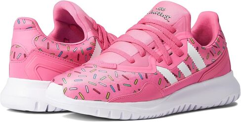 adidas Originals Flex Sneaker, Semi Solar Pink/White/Semi Solar Pink, 5 US Unisex Big Kid in Saudi Arabia