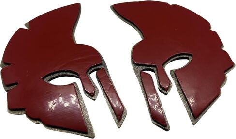 Spartan Gladiator Helmet Metal Car Emblem Badge 3D Design with Strong 3M Adhesive Durable Zinc Alloy Automotive Decoration for Exterior Styling (Matt Black) in Saudi Arabia