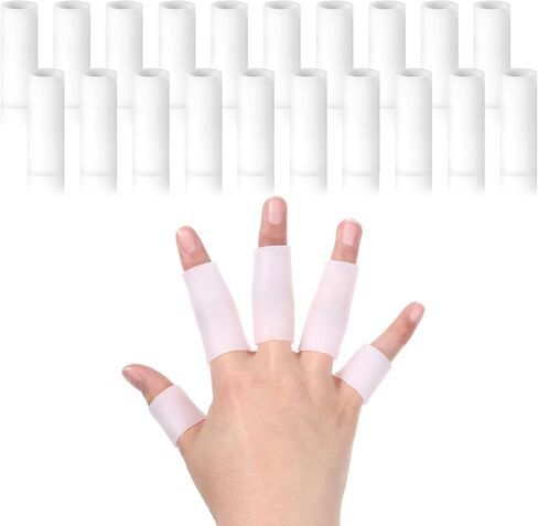 20 PCS Sleeves Sleeves و Doats و Silicone Hloves Aspes Afingers يغطي وسائد ويحمي أصابع حارس حارس الراحة لتكسير بثور الكالسيشات in Saudi Arabia
