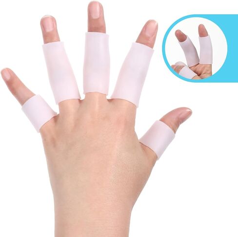 20 PCS Sleeves Sleeves و Doats و Silicone Hloves Aspes Afingers يغطي وسائد ويحمي أصابع حارس حارس الراحة لتكسير بثور الكالسيشات in Saudi Arabia