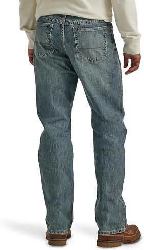 Wrangler Authentics Men’s Relaxed Fit Boot Cut Jean, Tinted Mid Shade, 33W x 32L in Kuwait