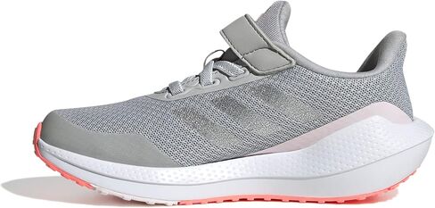 adidas Unisex-Child EQ21 Running Shoe, Black/White/Grey (Elastic), 4.5 in Kuwait