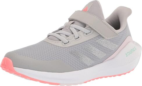adidas Unisex-Child EQ21 Running Shoe, Black/White/Grey (Elastic), 4.5 in Kuwait