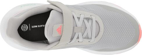 adidas Unisex-Child EQ21 Running Shoe, Black/White/Grey (Elastic), 4.5 in Kuwait