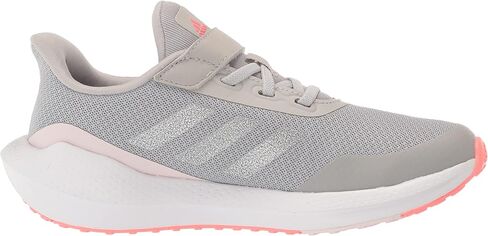 adidas Unisex-Child EQ21 Running Shoe, Black/White/Grey (Elastic), 4.5 in Kuwait