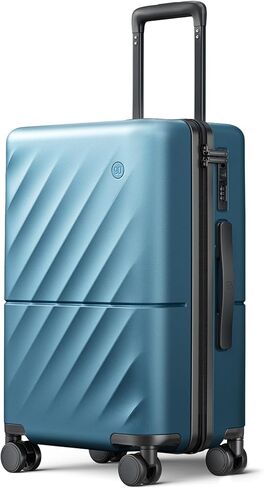 Luggage Sets 2 Piece, Carry On Luggage Airline Approved, Large Checked Trunk Luggage with Smooth Spinner Wheels, Hard Case PC Suitcase Sets, TSA Approved, 20in/29in (Seaweed Green, Hudson) in Kuwait