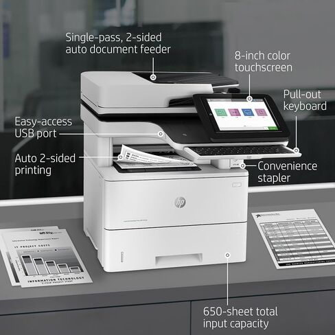 HP LaserJet Enterprise MFP M528c Monochrome All-in-One Printer with built-in Ethernet & 2-sided printing (1PV66A) in Saudi Arabia