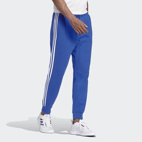 adidas Men's Essentials 3-stripes Fleece Jogger Pant,Black/Black,3X-Large in Kuwait