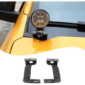 Hinge Hinge Ditch Light Mount Brackets متوافقة مع Ford Ranger 2015-2025 Offroad Hood Pod Work Brackets (2023-2025)