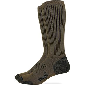 Wrangler Mens Ultra Dri Compression Seamless Toe Tall Boot Socks 1 Pair Pack in Saudi Arabia