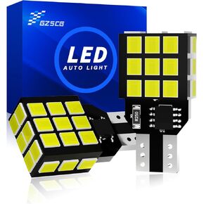 921 912 T15 W16W Led Bulbs with Built in Resistor Canbus Error Free 6500K White 12V 13W 1600 Lumens for Backup Reverse Light 2 Packs