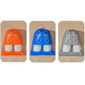 Shoe bags for travelling 15pcs, 15.7" x 11.8" travel Shoe Bags for Packaging, Waterproof Dustproof Portable Travel Shoe Storage Bag for Men and Women 3 colors