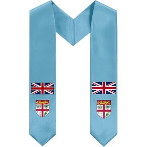 Fiji Graduation Scarf Sash Fiji Flag Graduation Sash Graduation Stole