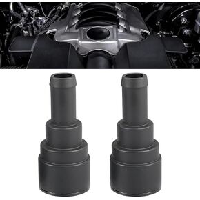 2 PCS 800-409 Coolant Hose Connector, Heater Hose Connector, Tight Fitting Leak-proof Connector Replacement Part, Compatible with GMC Chevrolet Cadillac Hummer Pontiac Specific Models(Black)