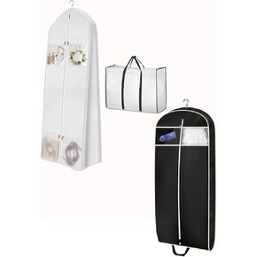 MISSLO 70" Wedding Dress Bag Bundle with 43" Travel Garment Bag