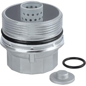 Oil Filter Housing Cap Assembly with Oil Plug Compatible with Toyota Vehicle Avalon Camry Highlander RAV4 2013-2016, Corolla Matrix Prius Sienna 2013-2014 Tacoma Replaces# 15620-40030, 1562040030