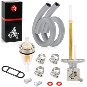 Fuel Valve Petcock kit For Kawasaki Bayou 300 4x4 KLF300-C 1989-2005 Bayou 400 4x4 KLF400 1993-1999