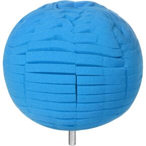 Harfington Ball Dofing Plads 4 بوصة متوسطة قطع العجلة الإسفنجية ملطفة التفاصيل أداة تلميع مع 1/4 بوصة شانك للسيرة السيرة للسيرة البلاستيكية والبرتقالية