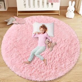 8x10 Area Rug for Living Room: Fluffy Shag Soft Washable Rugs Large Fuzzy Plush Indoor Carpet for Bedroom Nursery Playroom Kids Girls Boys Room (Black, 8'x10')