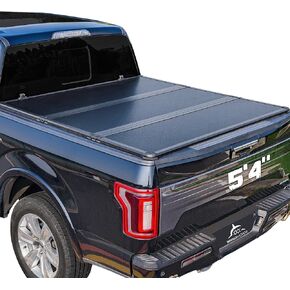 Hard Folding Truck Bed Tonneau Cover Compatible with Honda Ridgeline 2017-2025 5 ft Short Box, Tri Fold Style