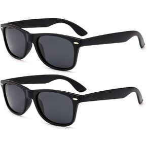 2 PACK Lunisk Correction Glasses, Vision Correction Astigmatism Glasses for vision improvement Unisex-(BLACK-MAU32)
