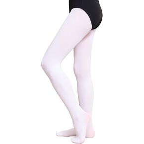 DIPUG Ballet Tights for Girls Toddler Dance Tight Footed Leggings Ultra Soft for Kids