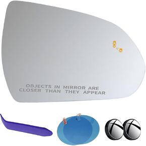 EAP Passenger Side Mirror Glass Compatible with Hyundai Elantra 2017-2020, Ioniq 2017-2022, Heated with Blind Spot 87621G2430 87621F2140 HY1325132