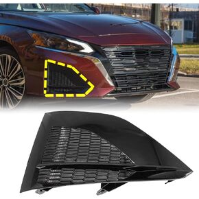 FZJDSD 1PC Black Passenger Right Side Front Fog Lamp Light Cover Compatible with Nissan Altima 2023 2024 Replace 622569HF0B NI1039190