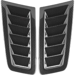 فتحات التهوية الغطاء ، 2pcs Universal Car Hood Vent Vents Vents Optical Engine Hood Vents for Focus RS MK2 (نمط ألياف الكربون)