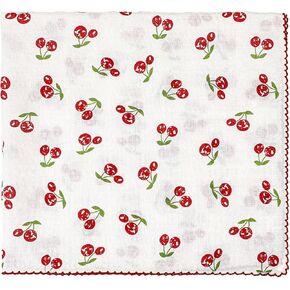Yolev Cotton Bandana for Women Cherry Soft Cotton Head Scarf Puckered Fabric 22 inch Large Handkerchief Hair Bandanas for Women All-Occasion Gift