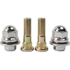 M12x1.50 Chrome Wheel Lug Stud Nut Set Compatible with Mitsubishi Outlander Lancer Montero Mirage Eclipse Endeavor Galant 3000GT Montero Sport, Replaces MR455707 (4PCS)