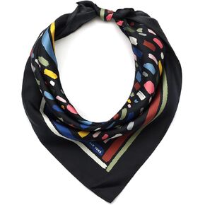 kate spade new york Women's Painterly Strokers Silk Bandana Scarf, Stylish & Lightweight Accessory