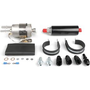 58 PSI LS Swap Fuel Pump EFI Conversion Fuel Filter Regulator Kit With Return AN-6 Fittings 3/8'' 5/16'' EFI Inlet Outlet Return Fuel Rail Adpater