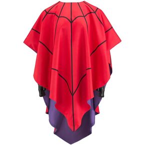 Lydia Deetz Cosplay Costume Cloak Cape Lydia SpiderWeb Poncho Red Spider Web Web Outfit للنساء البالغين
