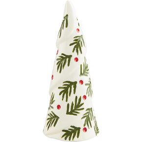 Mud Pie Sm Ceramic Painted Tree Table SITTERS, White