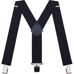 Suspenders for Men Big and Tall with Heavy Duty Clip Men's Suspender for Work 2" Wide Y-Back Suspenders for Mens