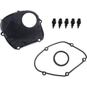 Engine Upper Timing Chain Cover with Gasket Compatible with A3 A4 A5 A6 Q5 TT VW CC Beetle Jetta EOS GTI, Replaces# 06H103269C 06H103269L 06H103269H