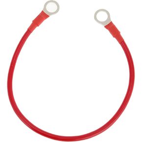 1 Pcs Battery Inverter Cable 10 AWG Gauge 1FT 3/8" Lug Battery Cable Universal for Car Vehicle Boat RV Solar Tinned Copper Red