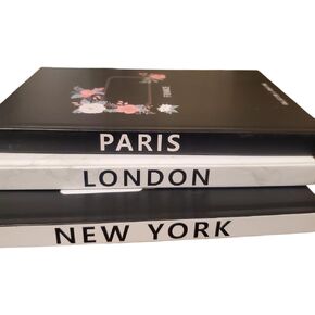 Decorative Books| Coffee Table Decoration Books| Set of 3 Best Display Books| Book Decorations| Modern Hardcover Matte Book Stack, G-DB-03