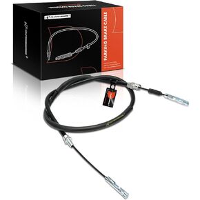 A-Premium Intermediate Side Parking Brake Cable Assembly Compatible with Cadillac Models: DTS 2006-2006, DeVille 2003-2005 - Replace# 25760477